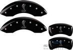 Caliper Covers - Glossy Black w/ Cobra Logo - Front & Rear